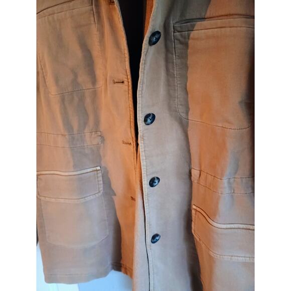 Jjill Xl Women's Jacket Toffee Brown Cotton Button Front Classic - Picture 2 of 11